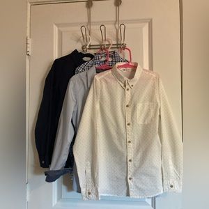 Boys 8-9 Medium H&M Lot Button Down Shirts Perfect for back to school